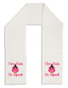 Owl Too Cute Pink Adult Fleece 64&#x22; Scarf-TooLoud-White-One-Size-Adult-Davson Sales