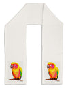 Sun Conure Parrot Watercolor Adult Fleece 64&#x22; Scarf-TooLoud-White-One-Size-Adult-Davson Sales