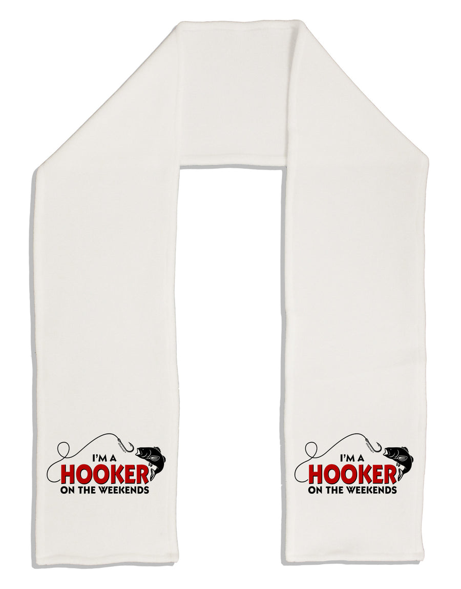 I'm A Hooker Adult Fleece 64&#x22; Scarf-TooLoud-White-One-Size-Adult-Davson Sales