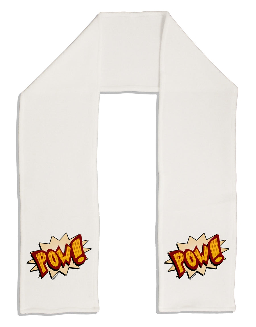 Onomatopoeia POW Adult Fleece 64&#x22; Scarf-TooLoud-White-One-Size-Adult-Davson Sales