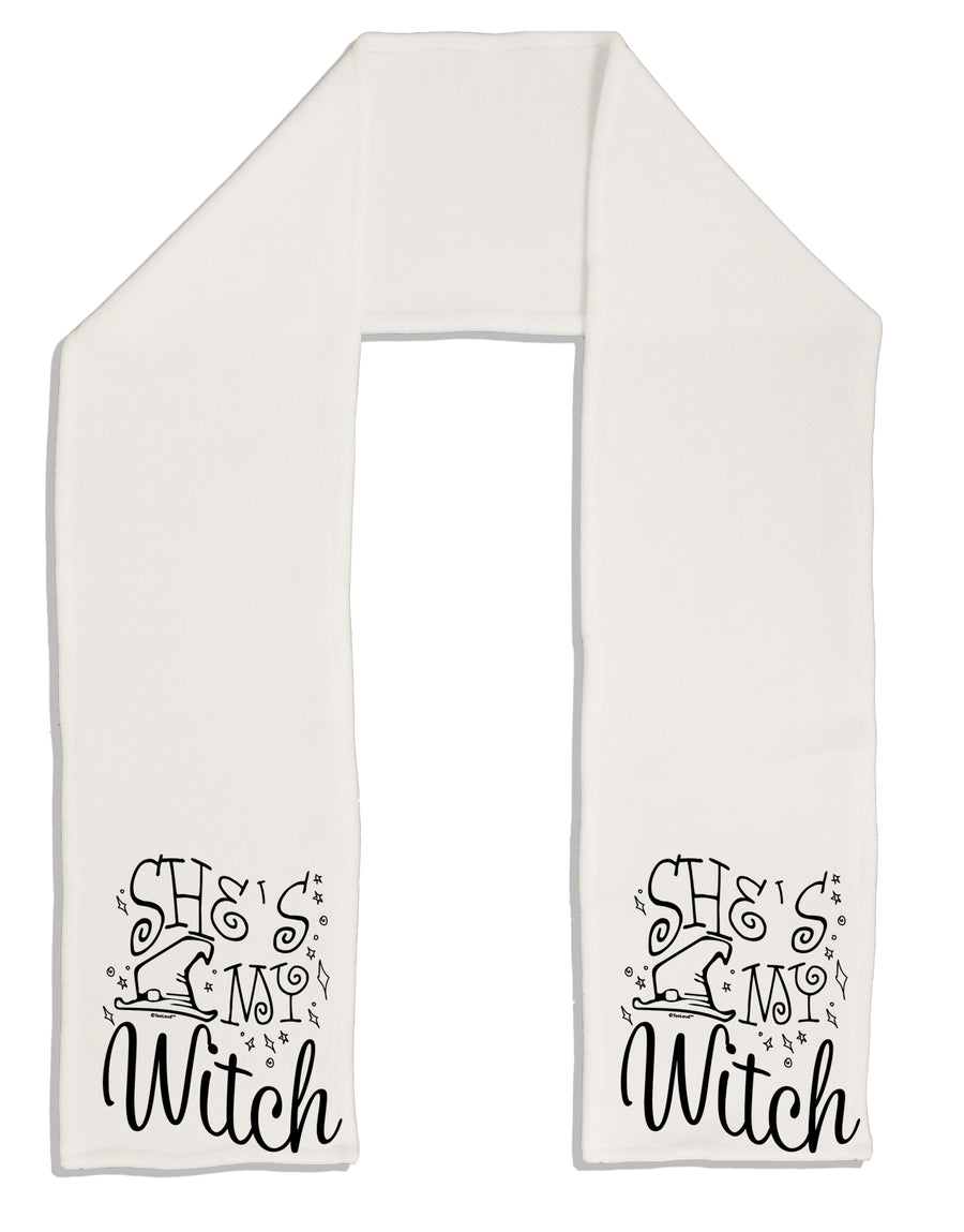 She's My Witch Adult Fleece 64 Inch Scarf-Scarves-TooLoud-White-One-Size-Adult-Davson Sales