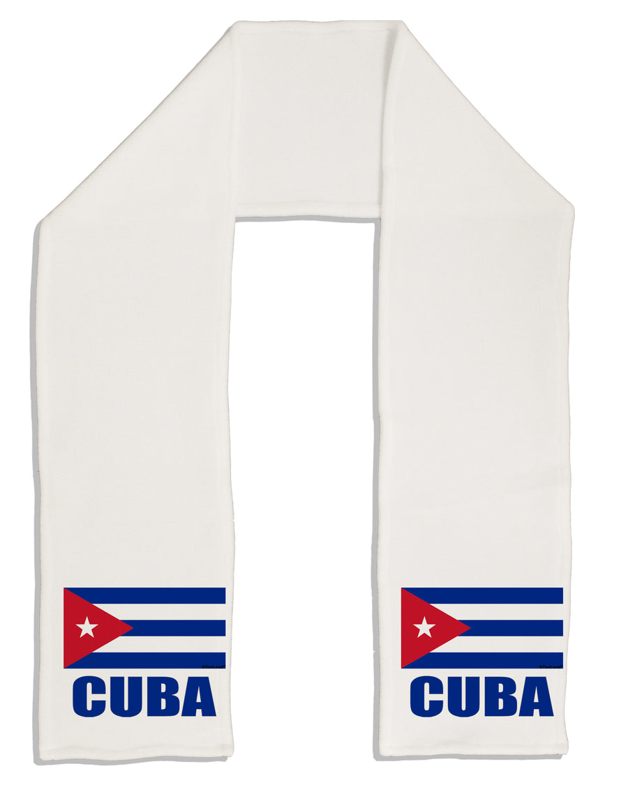 Cuba Flag Cuban Pride Adult Fleece 64&#x22; Scarf by TooLoud-TooLoud-White-One-Size-Adult-Davson Sales