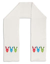 Scary Bunny Tri-color Adult Fleece 64&#x22; Scarf-TooLoud-White-One-Size-Adult-Davson Sales