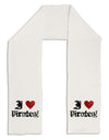 I Heart Pirates Adult Fleece 64&#x22; Scarf-TooLoud-White-One-Size-Adult-Davson Sales