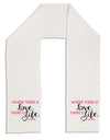 TooLoud Where There Is Love Gandhi Adult Fleece 64&#x22; Scarf-TooLoud-White-One-Size-Adult-Davson Sales