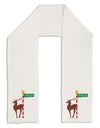 Rudolf Ratchet Reindeer Color Adult Fleece 64&#x22; Scarf-TooLoud-White-One-Size-Adult-Davson Sales