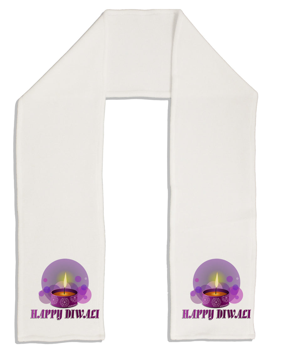 Happy Diwali Purple Candle Adult Fleece 64&#x22; Scarf by TooLoud-TooLoud-White-One-Size-Adult-Davson Sales