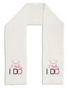 I Said I Do - Bride Adult Fleece 64" Scarf-TooLoud-White-One-Size-Adult-Davson Sales