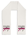 Real Girls Go Fishing Adult Fleece 64&#x22; Scarf-TooLoud-White-One-Size-Adult-Davson Sales