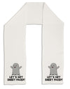 Let's Get Sheet Faced Adult Fleece 64&#x22; Scarf by TooLoud-TooLoud-White-One-Size-Adult-Davson Sales