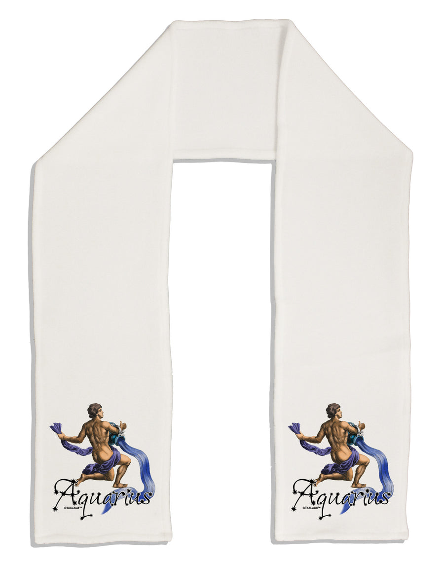 Aquarius Color Illustration Adult Fleece 64&#x22; Scarf-TooLoud-White-One-Size-Adult-Davson Sales