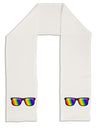 Pride Rainbow Lenses Adult Fleece 64&#x22; Scarf by TooLoud-TooLoud-White-One-Size-Adult-Davson Sales