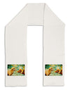 Two Bighorn Rams Watercolor Adult Fleece 64&#x22; Scarf-TooLoud-White-One-Size-Adult-Davson Sales