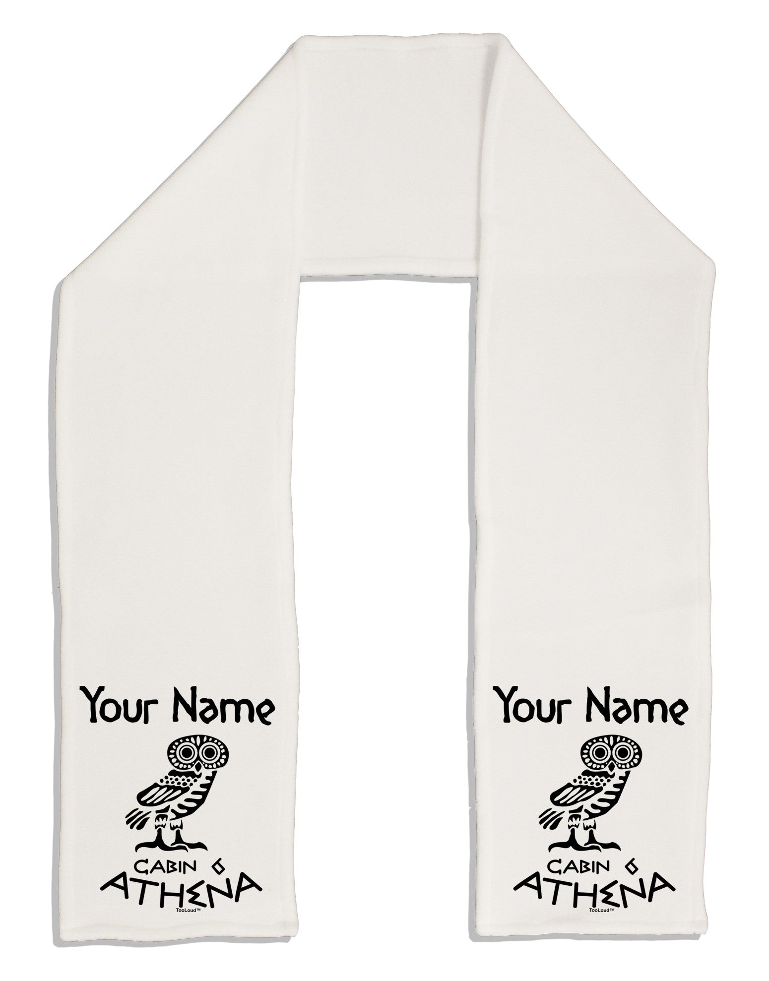 Personalized Cabin 6 Athena Adult Fleece 64&#x22; Scarf by-TooLoud-White-One-Size-Adult-Davson Sales