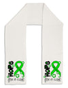 Hope for a Cure - Lime Green Ribbon Lyme Disease - Flowers Adult Fleece 64&#x22; Scarf-TooLoud-White-One-Size-Adult-Davson Sales