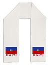 Haiti Flag Adult Fleece 64&#x22; Scarf-TooLoud-White-One-Size-Adult-Davson Sales