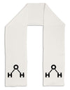 Water Molecule Text Adult Fleece 64&#x22; Scarf by TooLoud-TooLoud-White-One-Size-Adult-Davson Sales