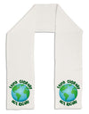 Think Globally Act Locally - Globe Adult Fleece 64&#x22; Scarf-TooLoud-White-One-Size-Adult-Davson Sales