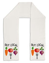 Buy Local - Vegetables Design Adult Fleece 64&#x22; Scarf-TooLoud-White-One-Size-Adult-Davson Sales