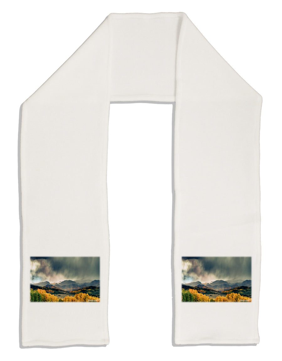 Colorado Mountain Scene Photo Adult Fleece 64&#x22; Scarf-TooLoud-White-One-Size-Adult-Davson Sales