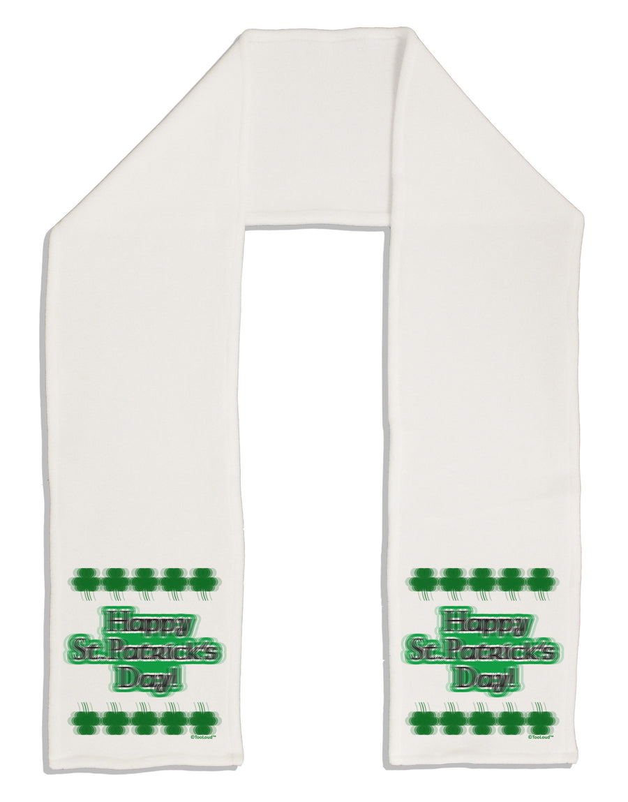 Seeing Double St. Patrick's Day Adult Fleece 64&#x22; Scarf-TooLoud-White-One-Size-Adult-Davson Sales