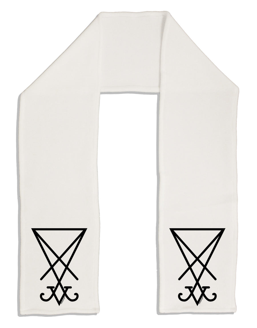 Sigil of Lucifer - Seal of Satan Adult Fleece 64&#x22; Scarf-TooLoud-White-One-Size-Adult-Davson Sales