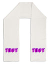 THOT Artistic Text Adult Fleece 64&#x22; Scarf-TooLoud-White-One-Size-Adult-Davson Sales