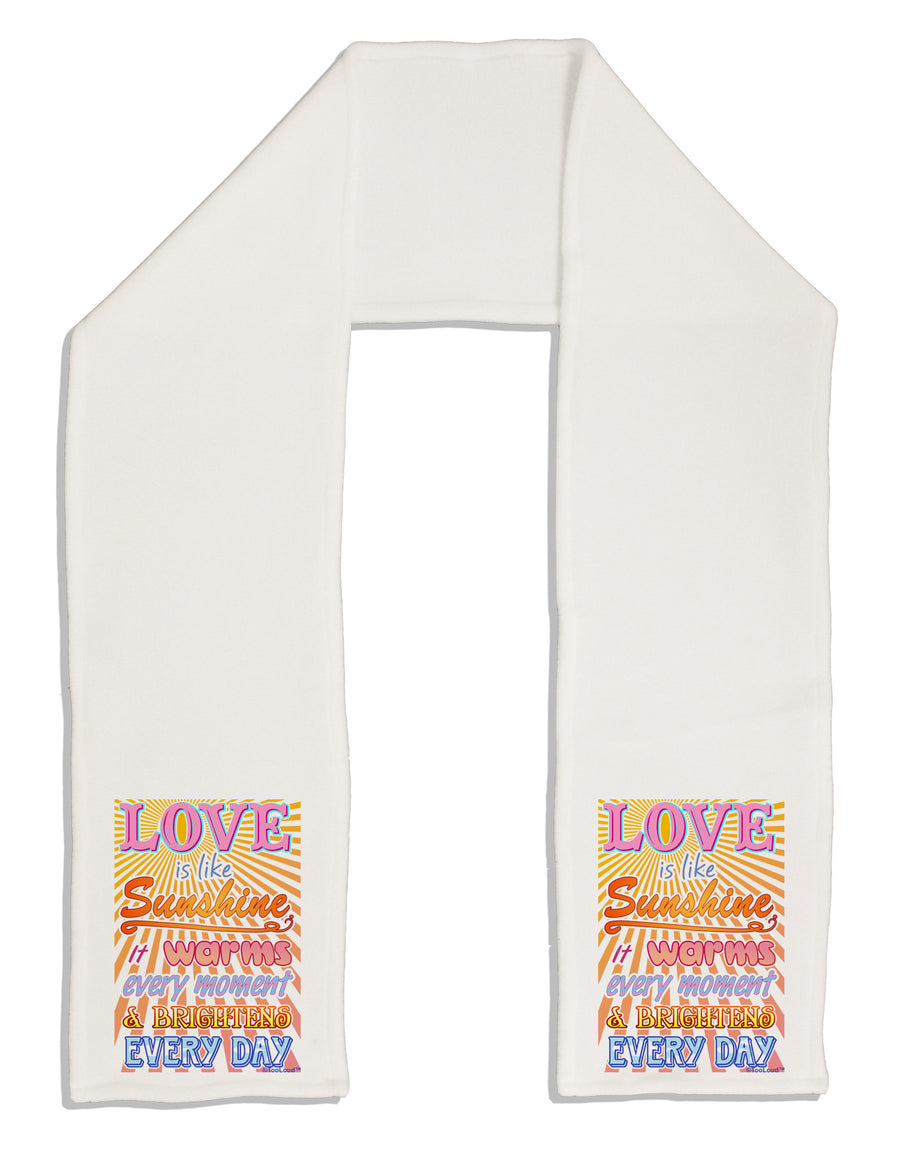 Love is like Sunshine - Sunburst Adult Fleece 64&#x22; Scarf-TooLoud-White-One-Size-Adult-Davson Sales