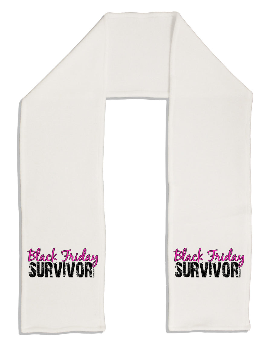 Black Friday Survivor Adult Fleece 64&#x22; Scarf-TooLoud-White-One-Size-Adult-Davson Sales