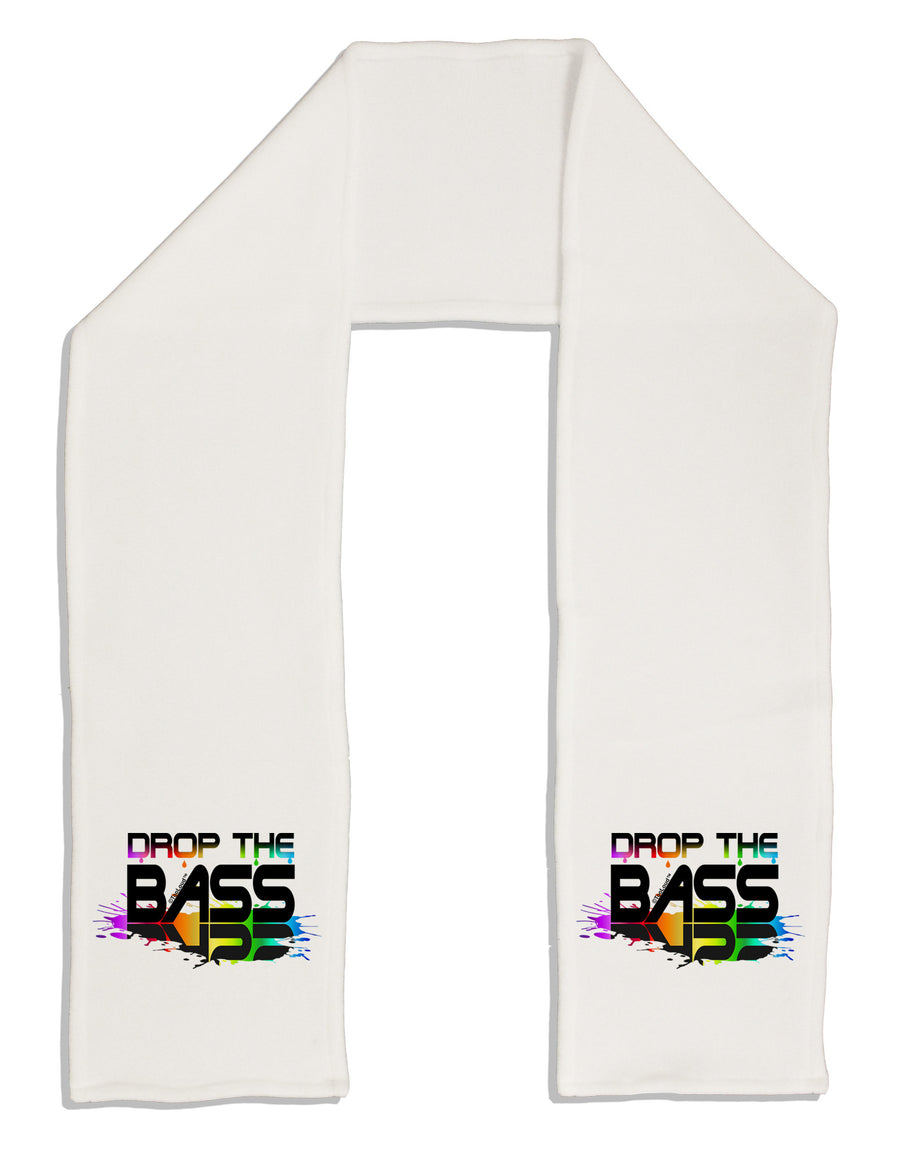 Paint Drop The Bass Adult Fleece 64&#x22; Scarf-TooLoud-White-One-Size-Adult-Davson Sales