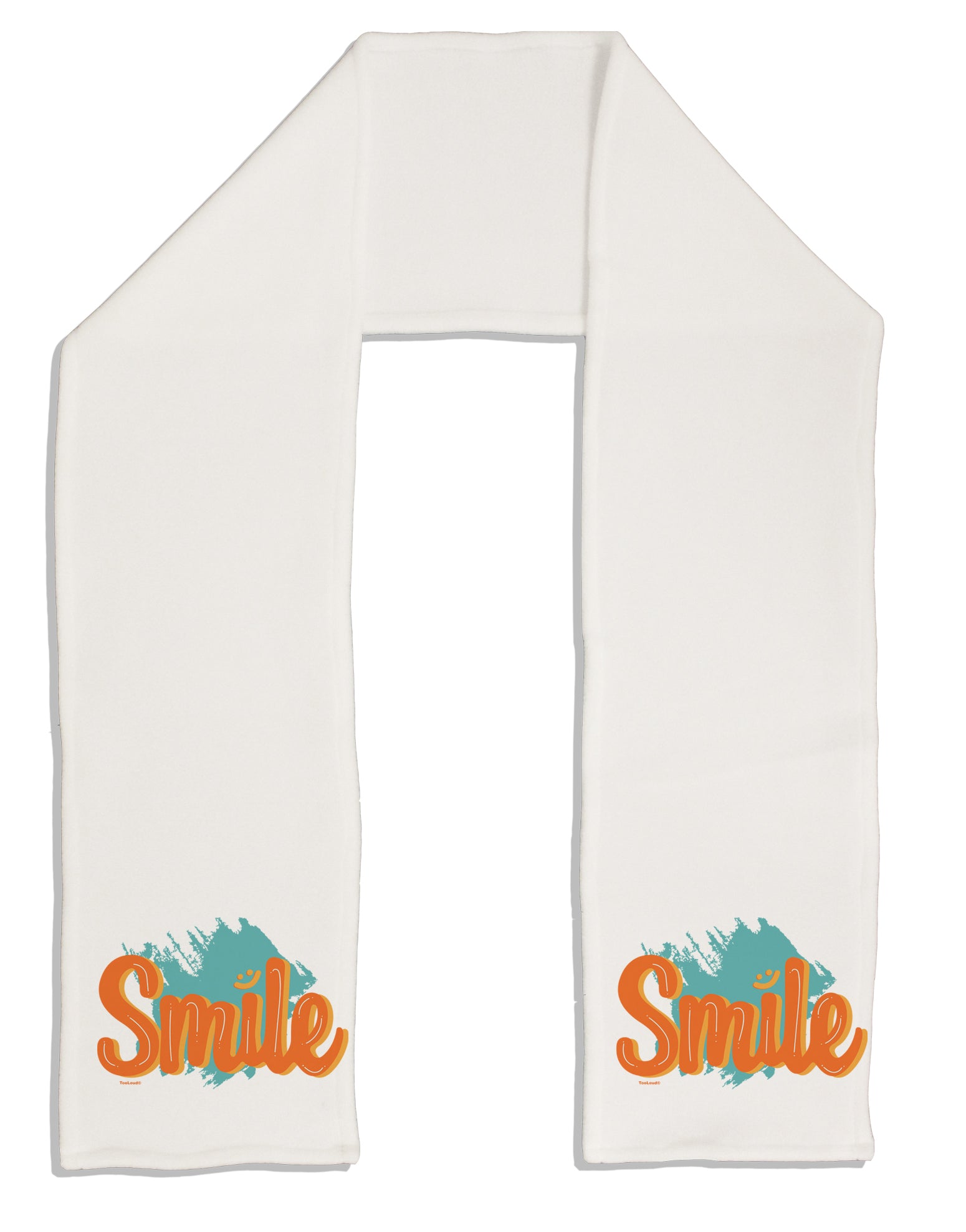 Smile Adult Fleece 64 Inch Scarf-Scarves-TooLoud-White-One-Size-Adult-Davson Sales