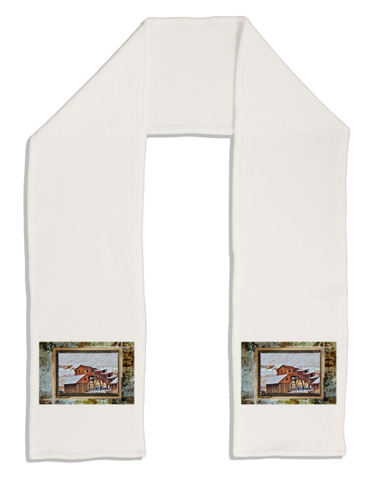 Mine Scene Colorado Adult Fleece 64&#x22; Scarf-TooLoud-White-One-Size-Adult-Davson Sales