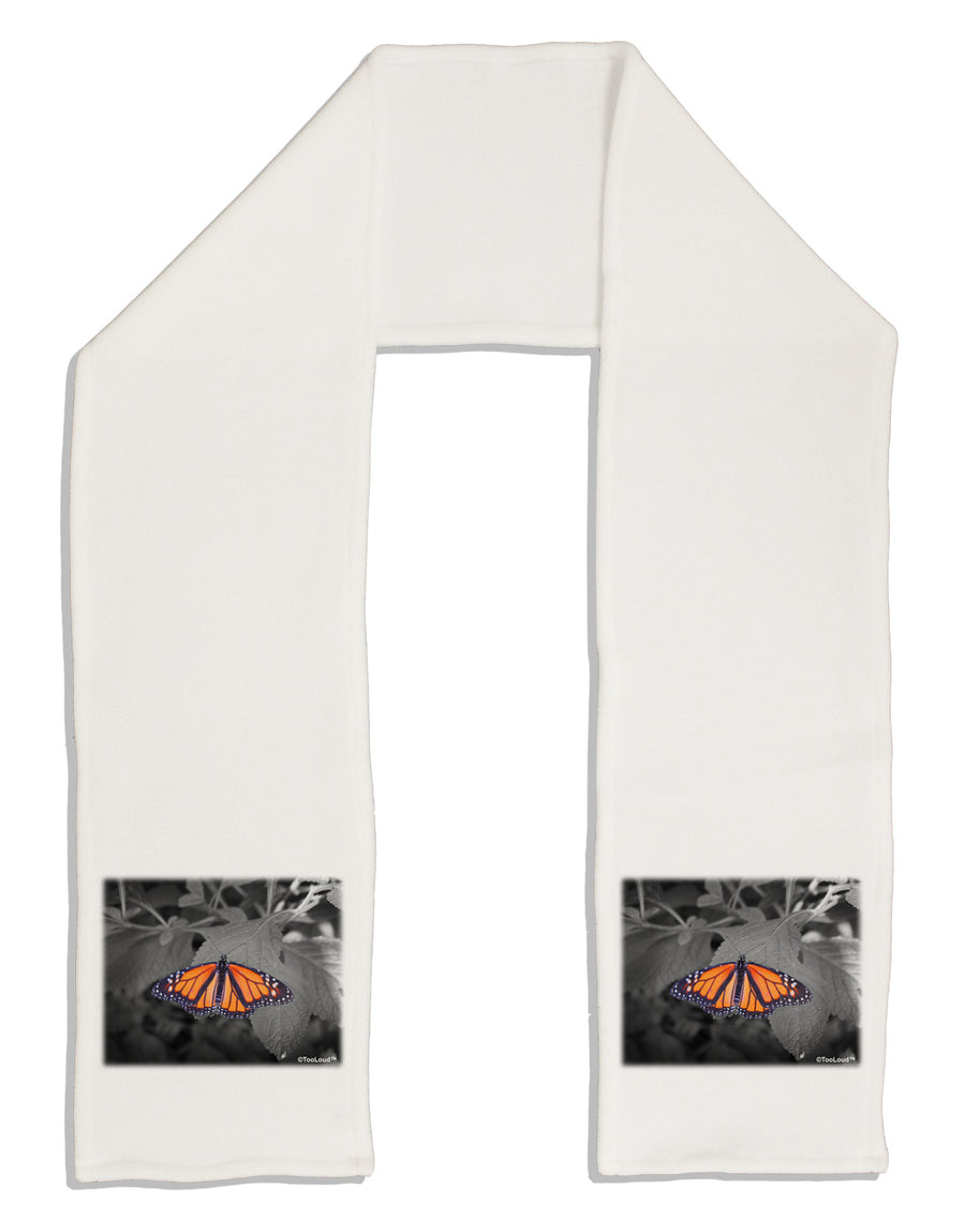 Monarch Butterfly Photo Adult Fleece 64&#x22; Scarf-TooLoud-White-One-Size-Adult-Davson Sales