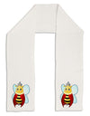 Queen Bee Mothers Day Adult Fleece 64" Scarf-TooLoud-White-One-Size-Adult-Davson Sales