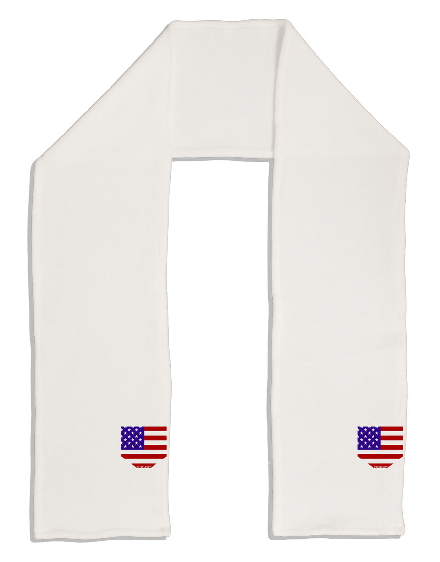 American Flag Faux Pocket Design Adult Fleece 64&#x22; Scarf by TooLoud-TooLoud-White-One-Size-Adult-Davson Sales