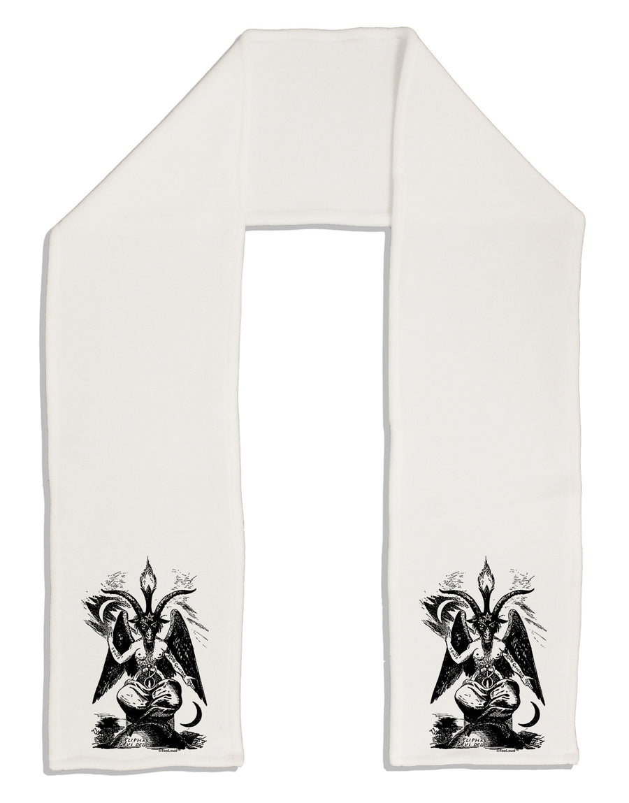 Baphomet Illustration Adult Fleece 64&#x22; Scarf by-TooLoud-White-One-Size-Adult-Davson Sales