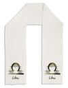 Libra Symbol Adult Fleece 64" Scarf-TooLoud-White-One-Size-Adult-Davson Sales