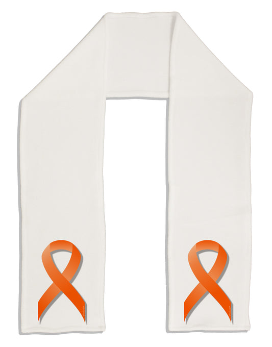 Leukemia Awareness Ribbon - Orange Adult Fleece 64&#x22; Scarf-TooLoud-White-One-Size-Adult-Davson Sales