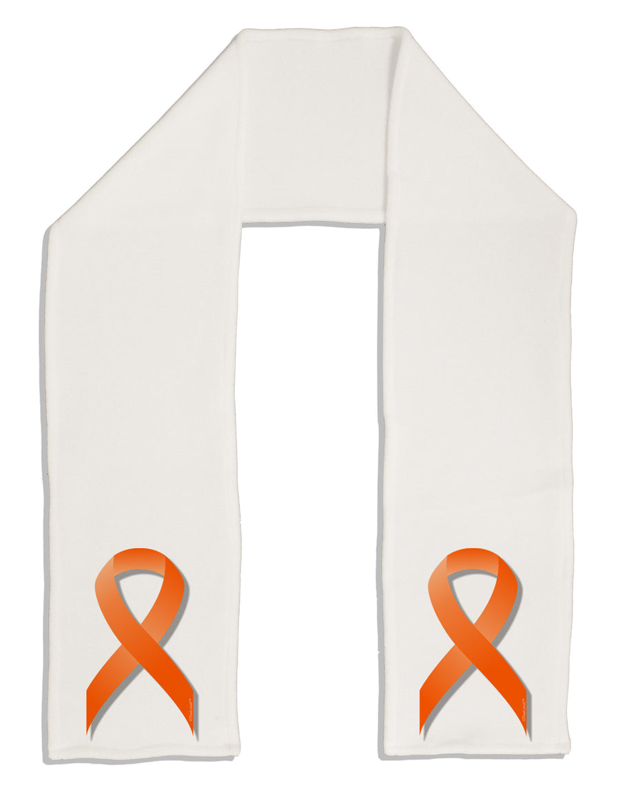 Leukemia Awareness Ribbon - Orange Adult Fleece 64&#x22; Scarf-TooLoud-White-One-Size-Adult-Davson Sales