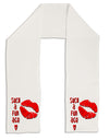 Such a Fun Age Kiss Lips Adult Fleece 64 Inch Scarf-Scarves-TooLoud-White-One-Size-Adult-Davson Sales