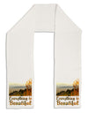 Everything is Beautiful - Sunrise Adult Fleece 64&#x22; Scarf by-TooLoud-White-One-Size-Adult-Davson Sales