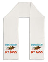 Stop Staring At My Bass Adult Fleece 64&#x22; Scarf-TooLoud-White-One-Size-Adult-Davson Sales