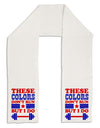 These Colors Don't Run But I Do - Patriotic Workout Adult Fleece 64&#x22; Scarf-TooLoud-White-One-Size-Adult-Davson Sales