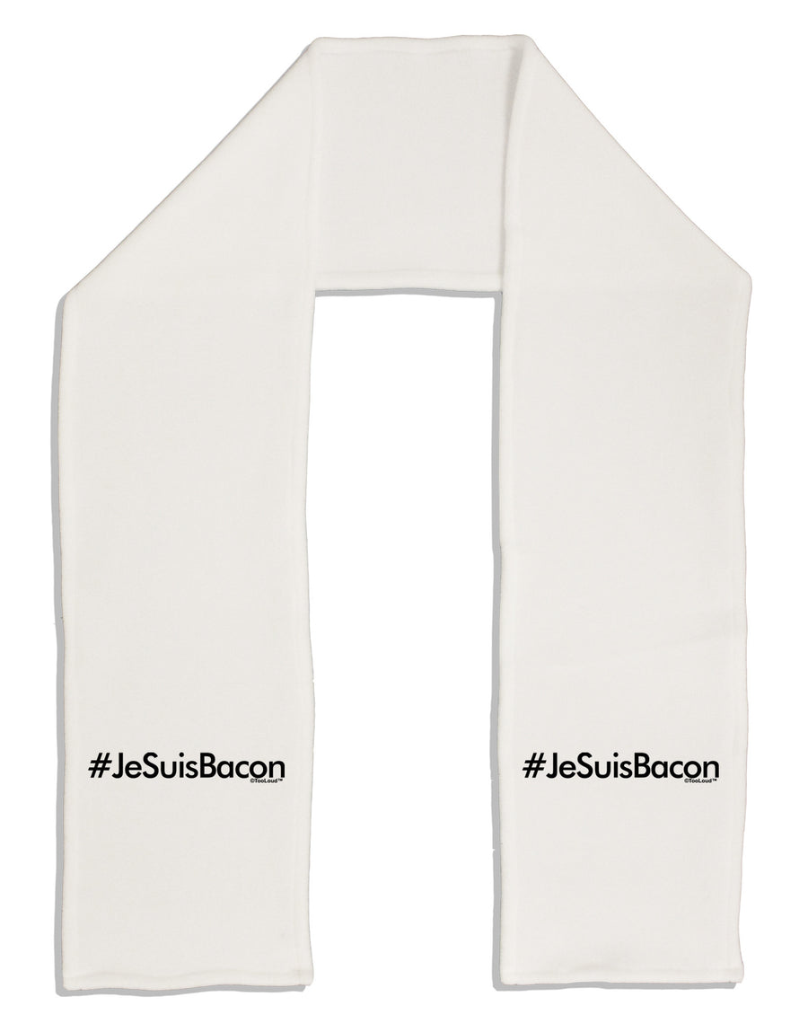 Hashtag JeSuisBacon Adult Fleece 64&#x22; Scarf-TooLoud-White-One-Size-Adult-Davson Sales