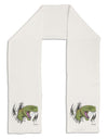 Green Dinosaur Breaking Free Adult Fleece 64&#x22; Scarf by TooLoud-TooLoud-White-One-Size-Adult-Davson Sales