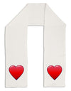 Cute Cartoon Heart Adult Fleece 64&#x22; Scarf by-TooLoud-White-One-Size-Adult-Davson Sales