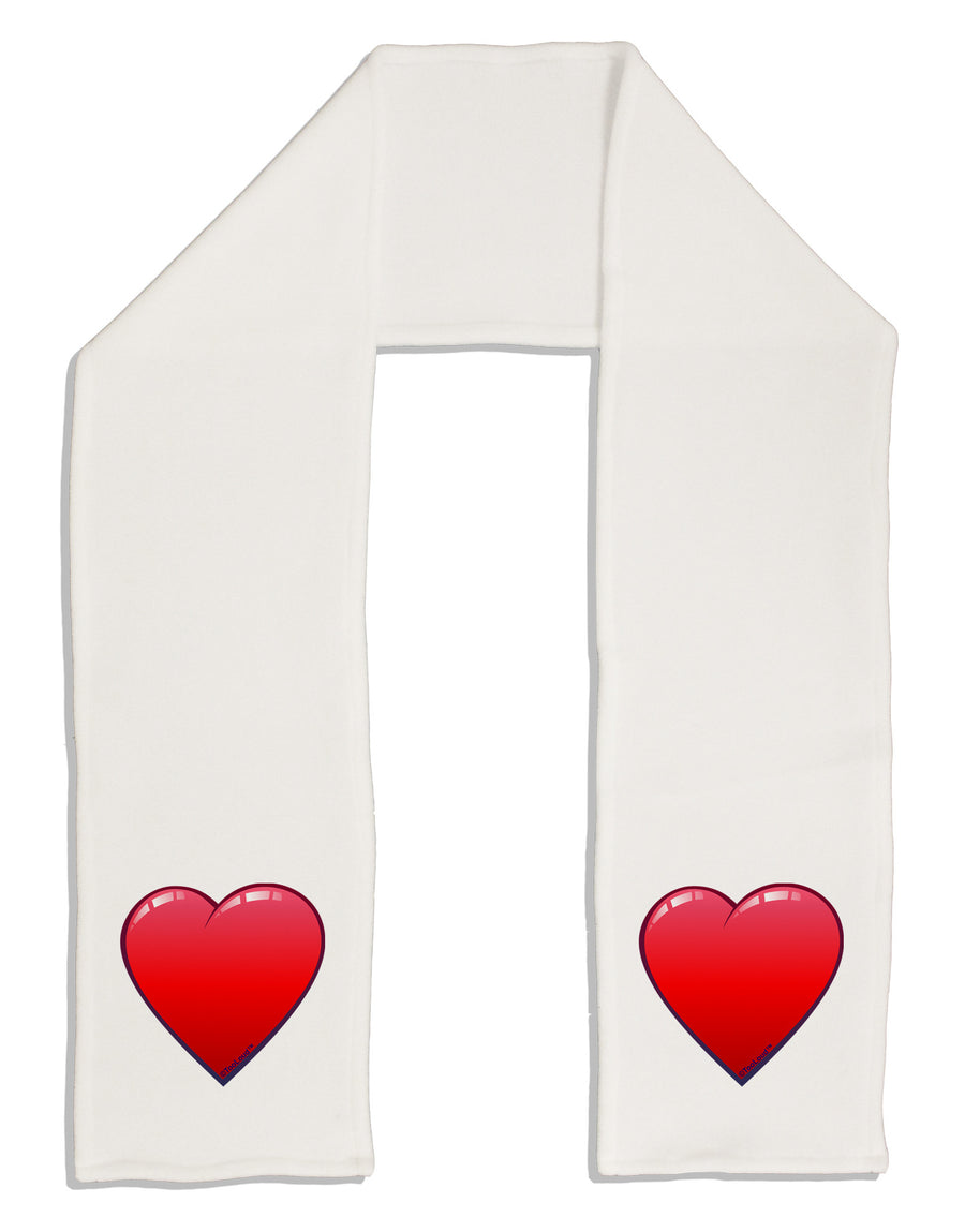 Cute Cartoon Heart Adult Fleece 64&#x22; Scarf by-TooLoud-White-One-Size-Adult-Davson Sales