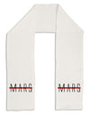 Planet Mars Text Only Adult Fleece 64&#x22; Scarf-TooLoud-White-One-Size-Adult-Davson Sales