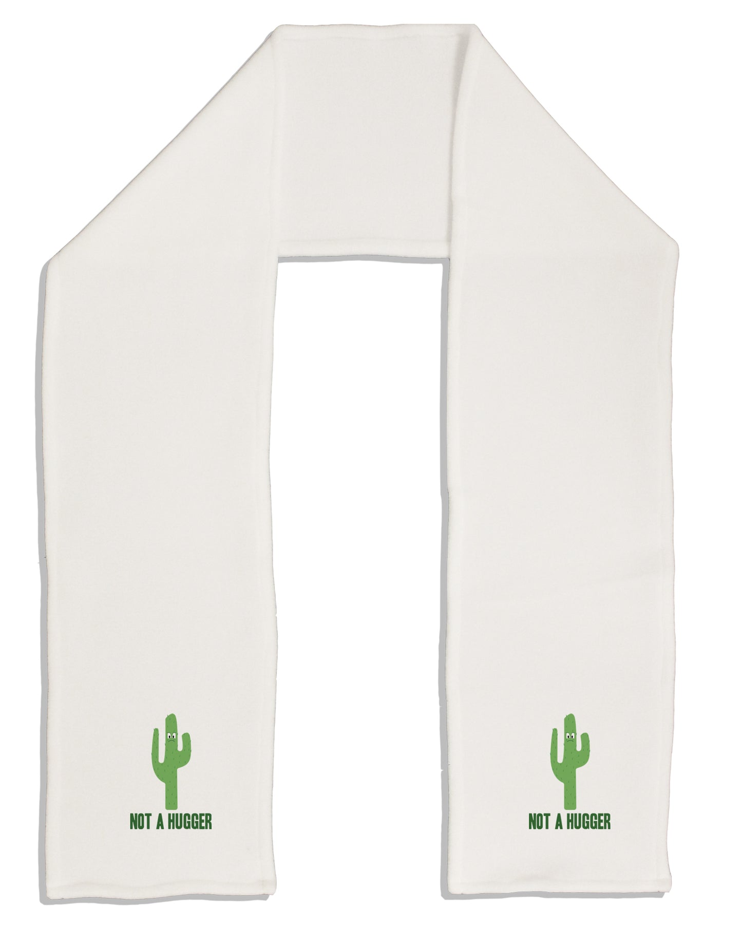 TooLoud Not a Hugger Adult Fleece 64 Inch Scarf-Scarves-TooLoud-White-One-Size-Adult-Davson Sales