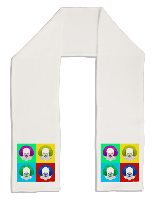 Clown Face Pop Art 2 Adult Fleece 64&#x22; Scarf-TooLoud-White-One-Size-Adult-Davson Sales